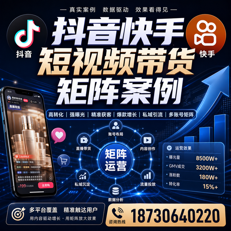 深圳短视频带货团队多平台矩阵自动分发案例